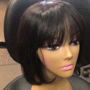 Brand new stylish 10’ human hair bob wig